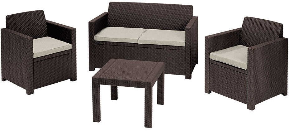 Darza mebelu komplekts Alabama Set bruns 8711245158075