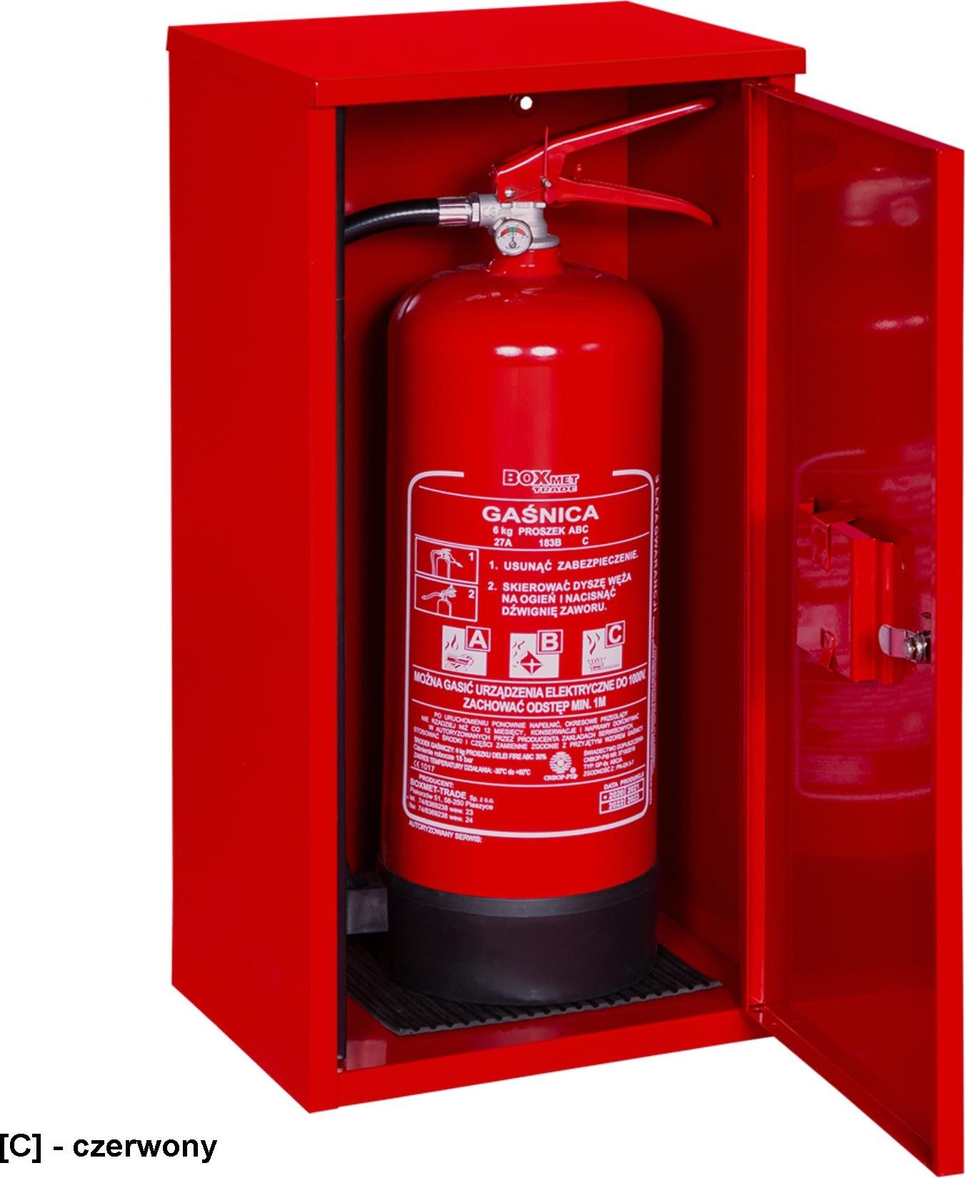 Boxmet BX-CABINET6 - Szafka na gaśnicę 6 kg, zawieszana.