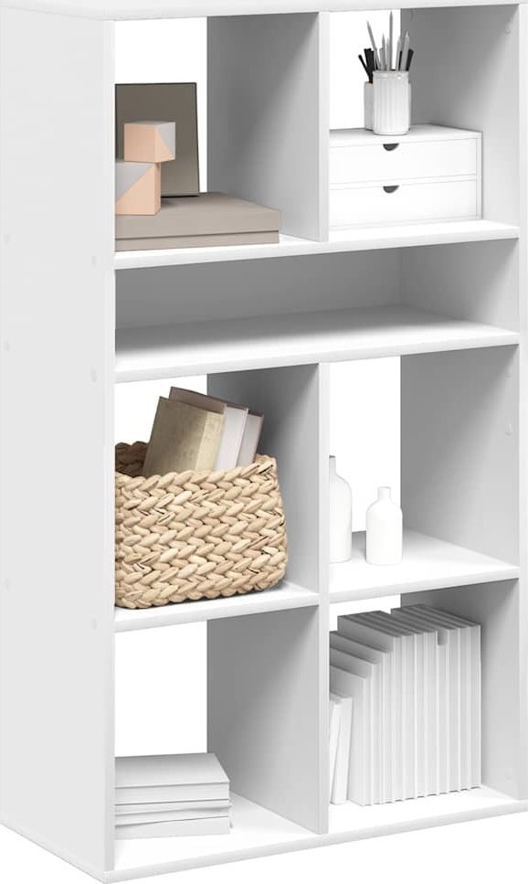 vidaXL vidaXL Regał na książki, biały, 66x31x112 cm, materiał drewnopochodny