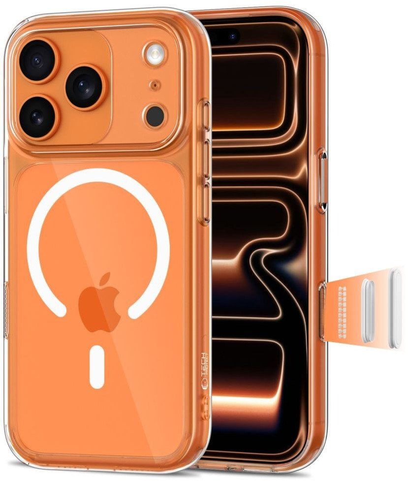 Etui Tech-Protect Magpeak MagSafe CC do Apple iPhone 17 Pro Max Clear