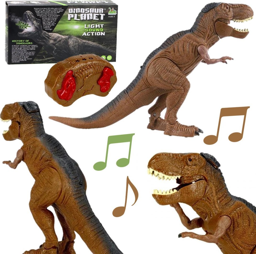 ProNice DINOZAUR ZDALNIE STEROWANY PILOT EFEKTY ŚWIETLNE I DŹWIĘKOWE RUCHOME CZĘŚCI
