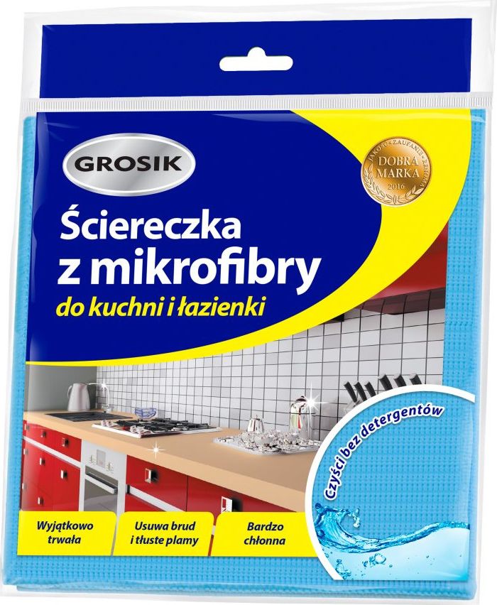 Grosik GROSIK ŚCIERKA Z MIKROFIBRY DO KUCHNI I ŁAZIENKI