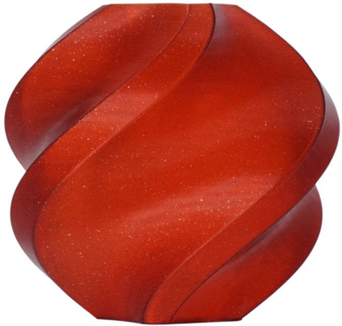 Filament Bambu Lab PLA Sparkle 1,75mm 1kg - w zestawie z wielorazową szpulą - Crimson Red Sparkle}