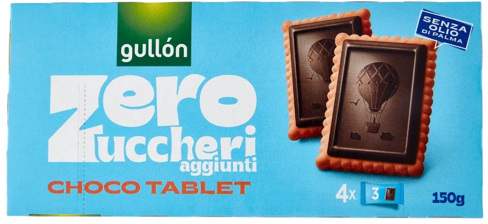 GULLON Ciastka Zero dodanych cukrów Choco Tablet 150g - Gullon