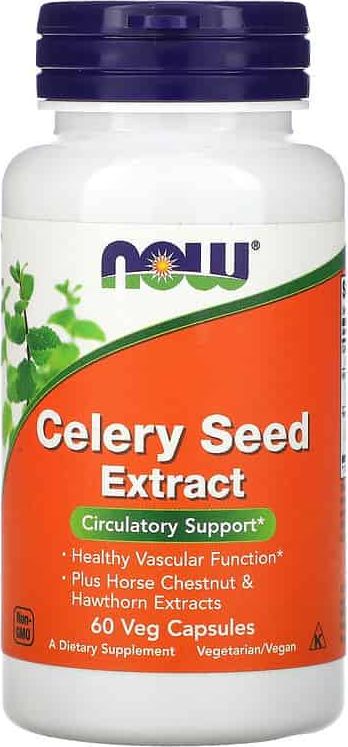 NOW Foods NOW Foods - Ekstrakt z Nasion Selera, 60 vkaps