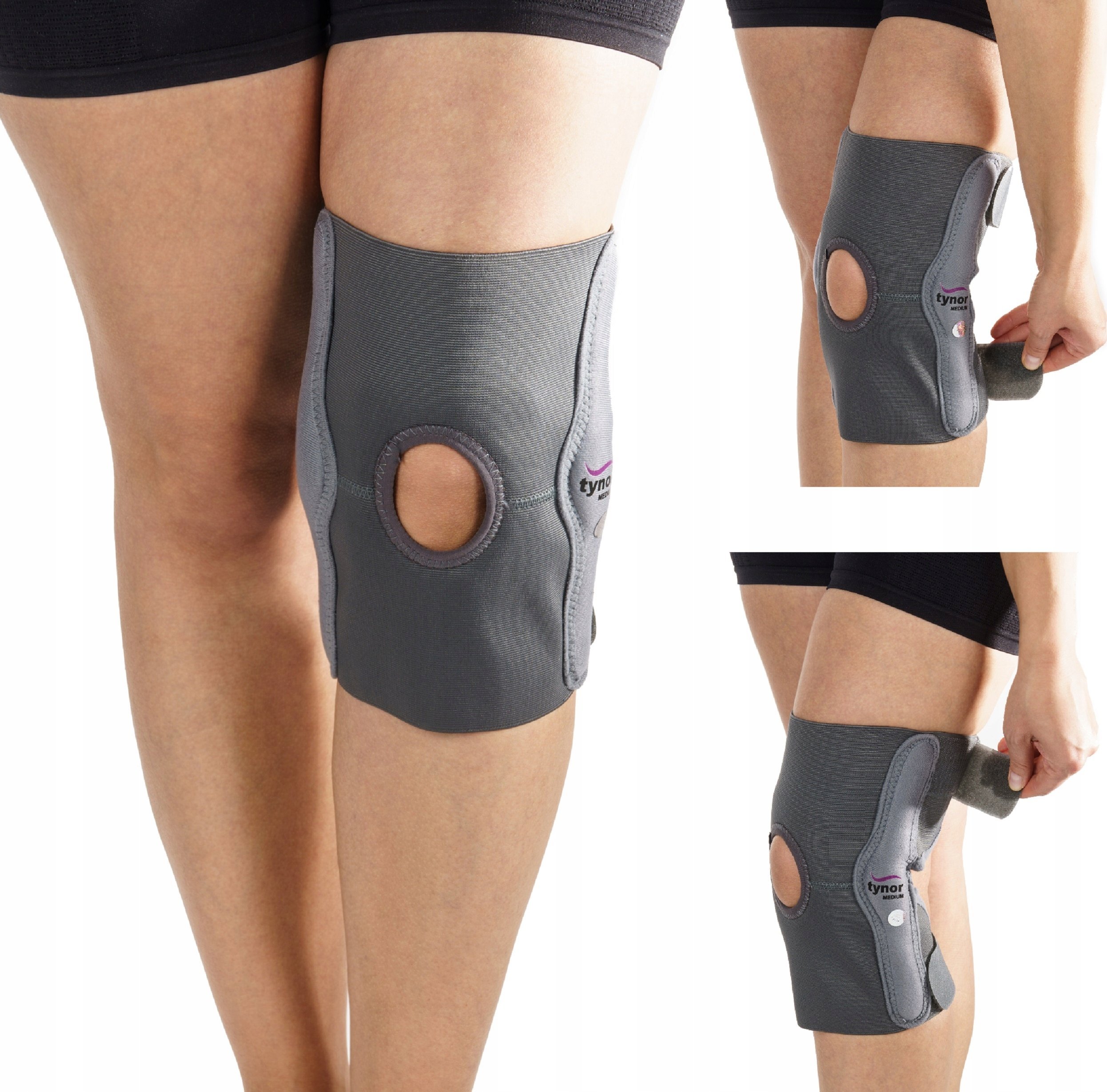 TYNOR STABILIZATOR NA KOLANO Z PODUSZKĄ NA RZEPKĘ ORTEZA