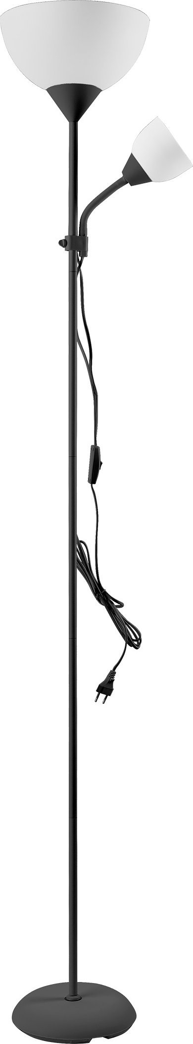 Lampa podłogowa Orno Lampa stojąca podłogowa URLAR, 175 cm, max 25W E27, max 25W E14, czarna