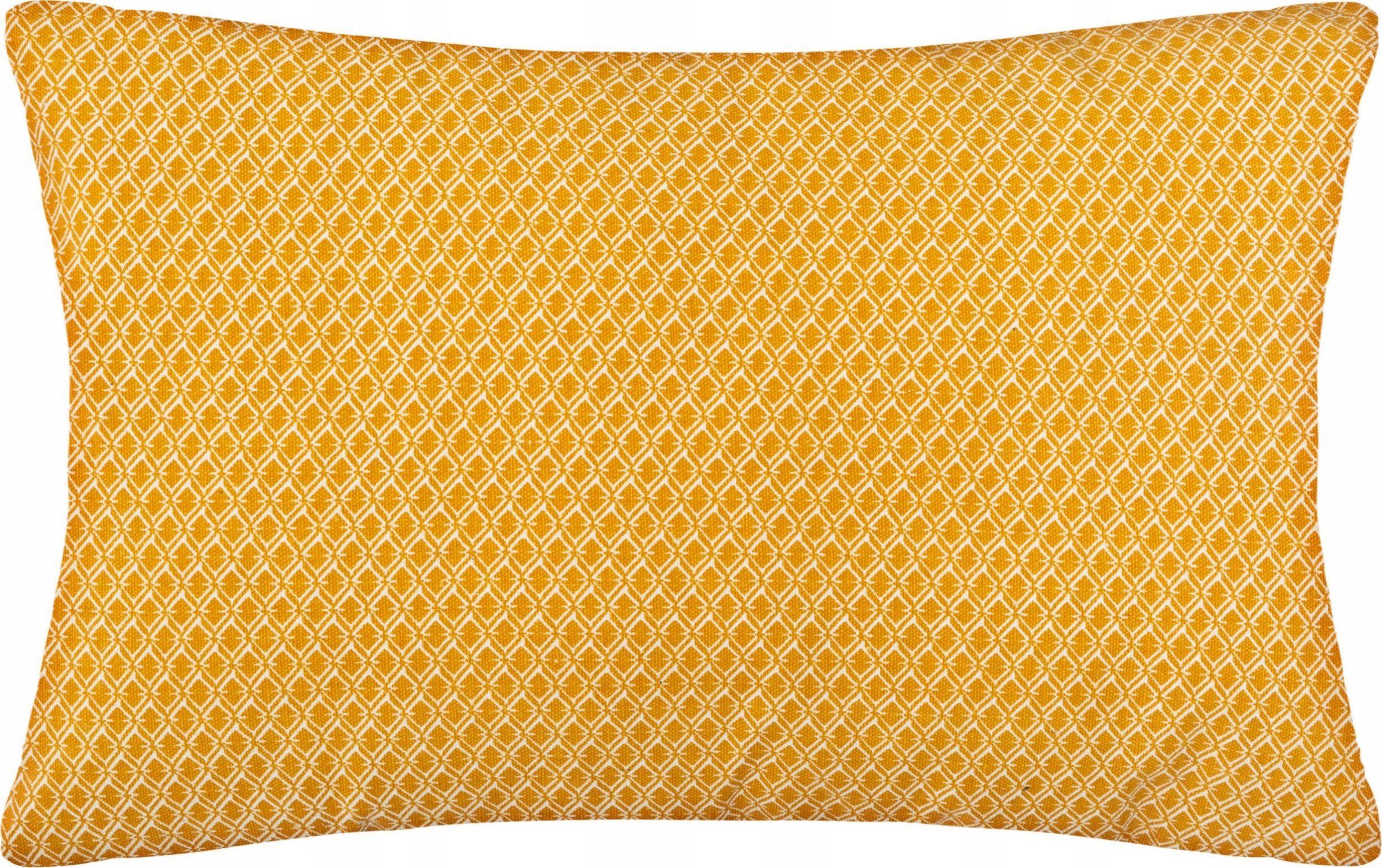 Atmosphera Poduszka dekoracyjna podłużna PATY, 50 x 30 cm, kolor żółty ze wzorem