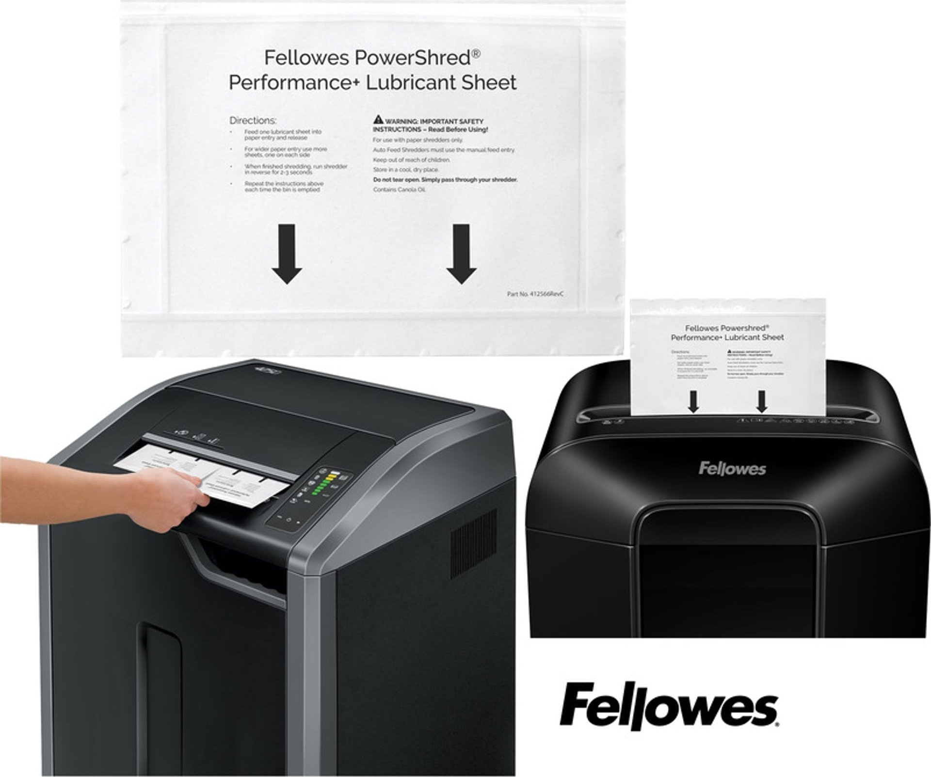 Fellowes Arkusze olejowe do niszczarek Fellowes PowerShred (10)