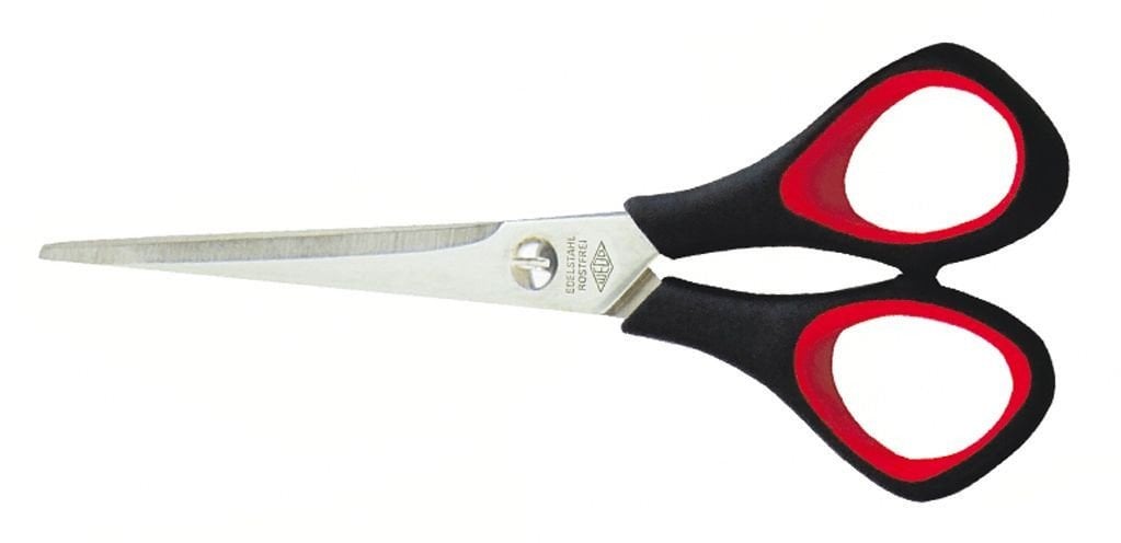 Wedo 976 65 Nożyczki biurowe Proste cięcie Czarny, Czerwony