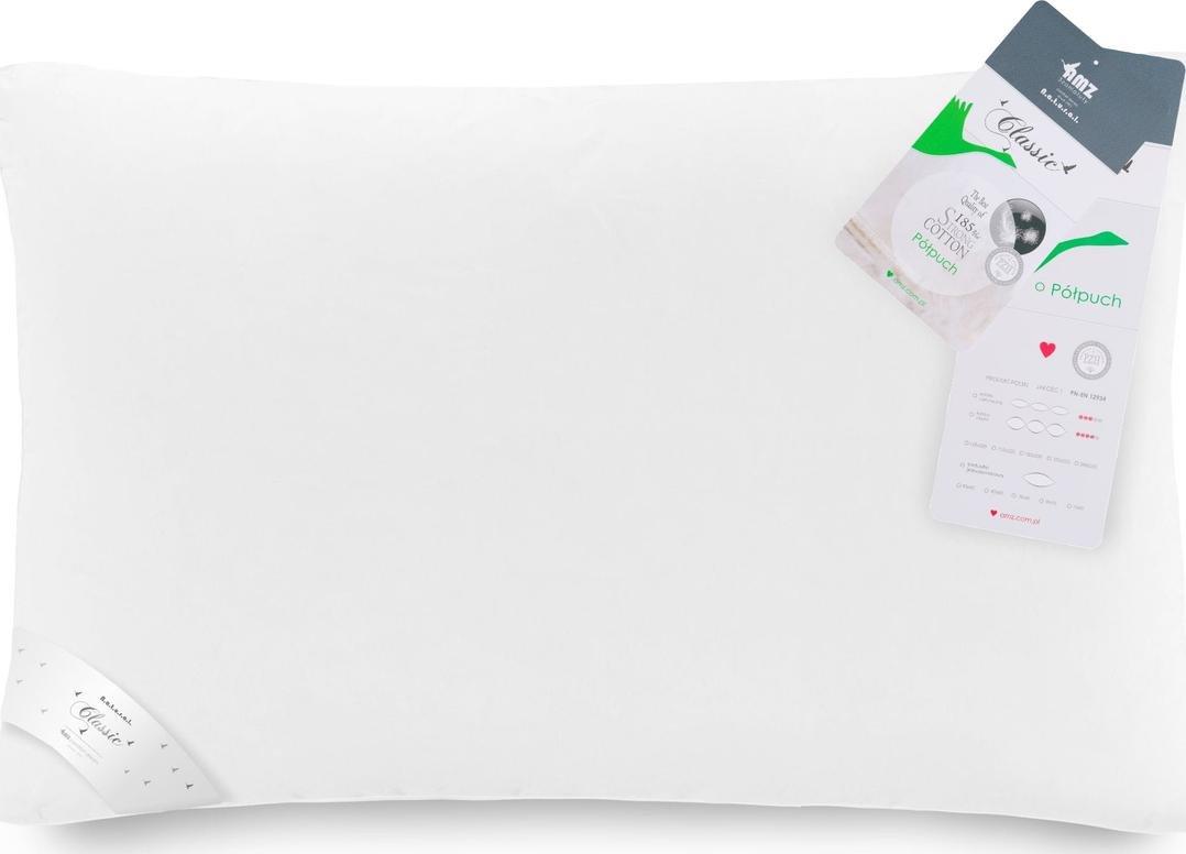 AMZ Poduszka 50 x 60 Natural Classic Półpuch Gęsi Biel