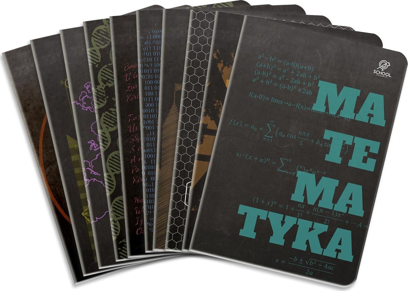 Elanders Zeszyt A5/64K tematyczny Black Pack (10szt)