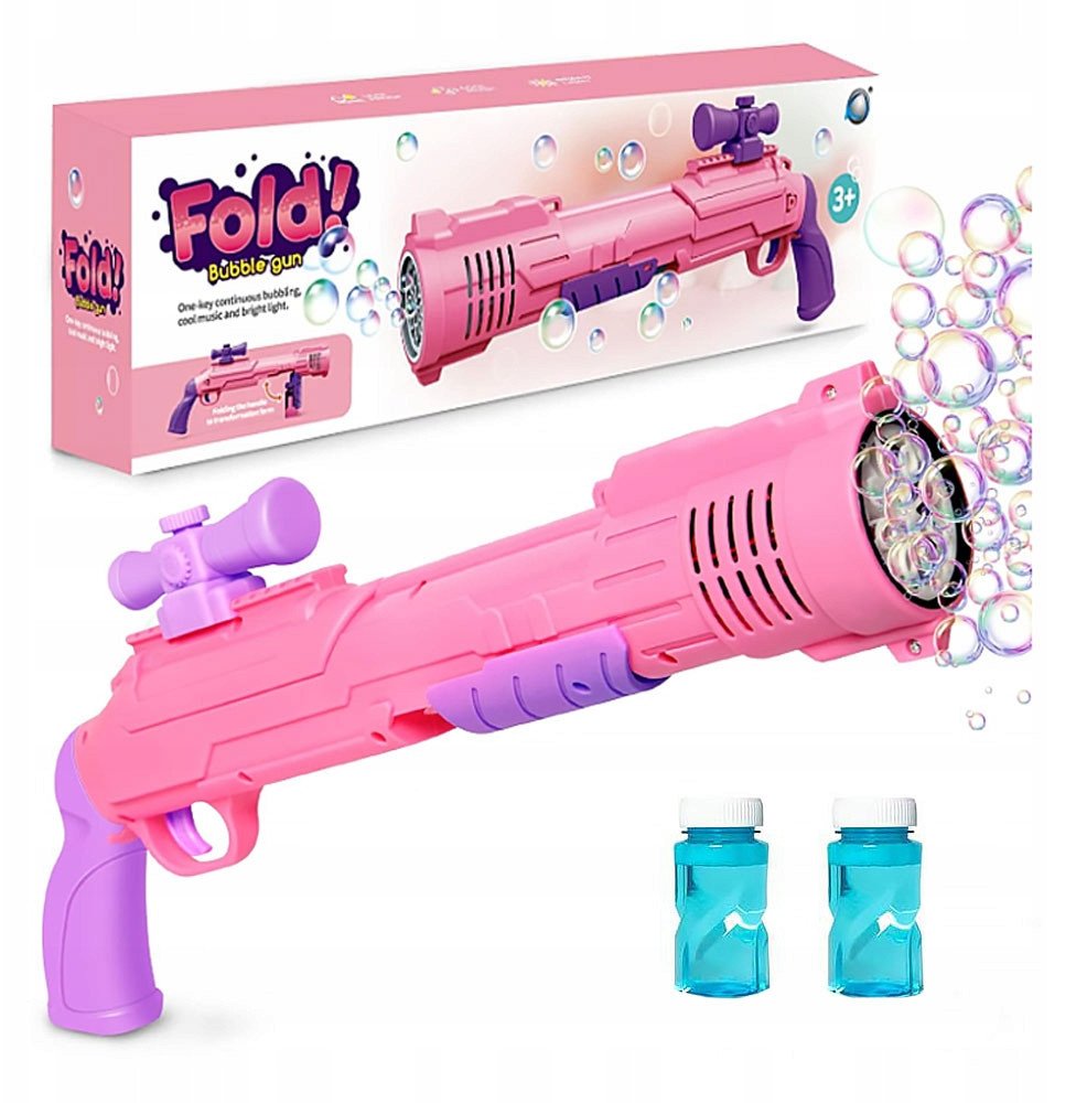 Pistolet Generator Maszyna Do Robienia Bańki Baniek Mydlanych Automat +Płyn