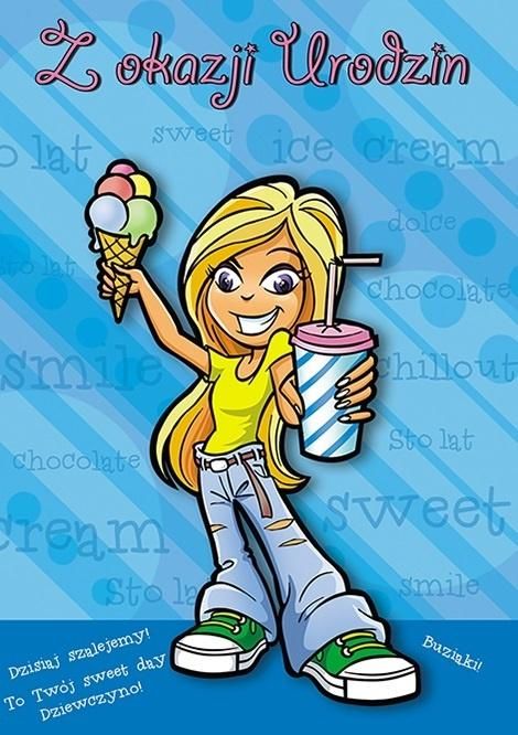 Stamp Karnet Young B6 + koperta wzór nr 008 Urodziny