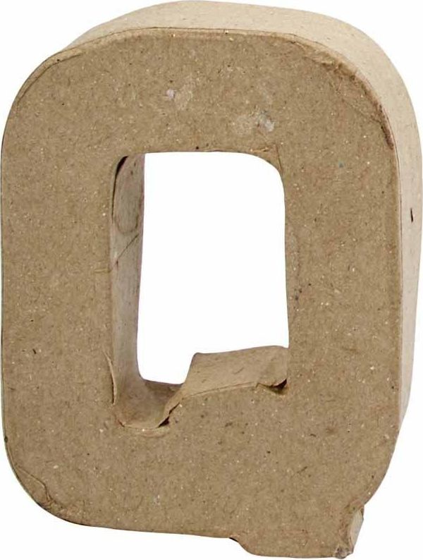 Creativ Company Litera Q z papier-mache H: 10 cm