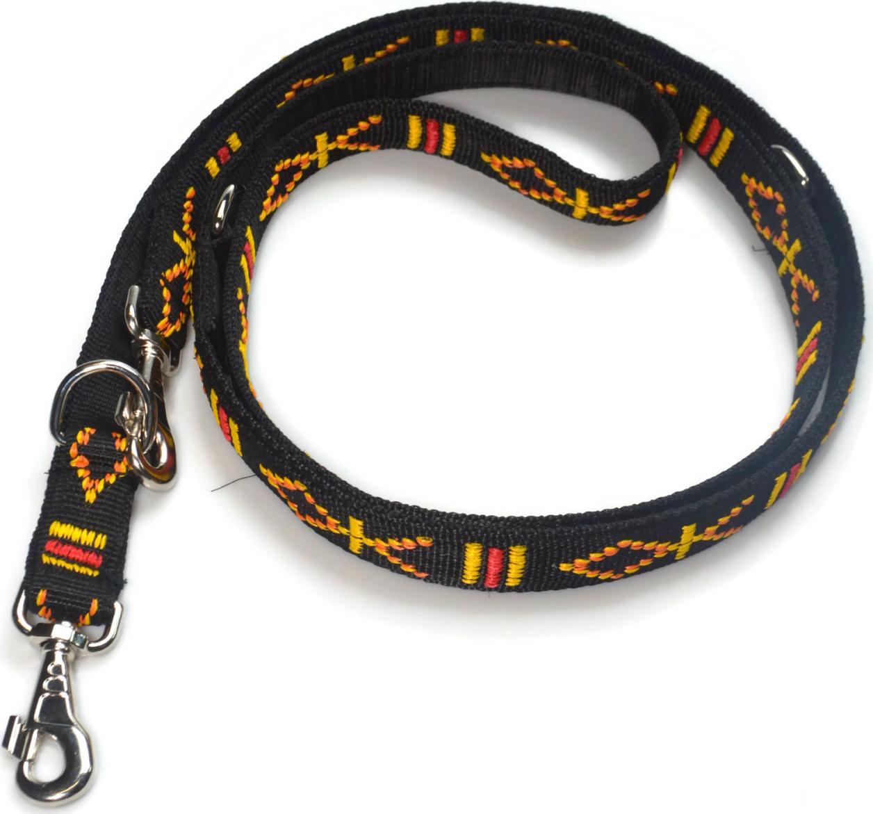 Alizoo Smycz podwójna indiańska dla dużego psa 30mm/220cm - ALIZOO