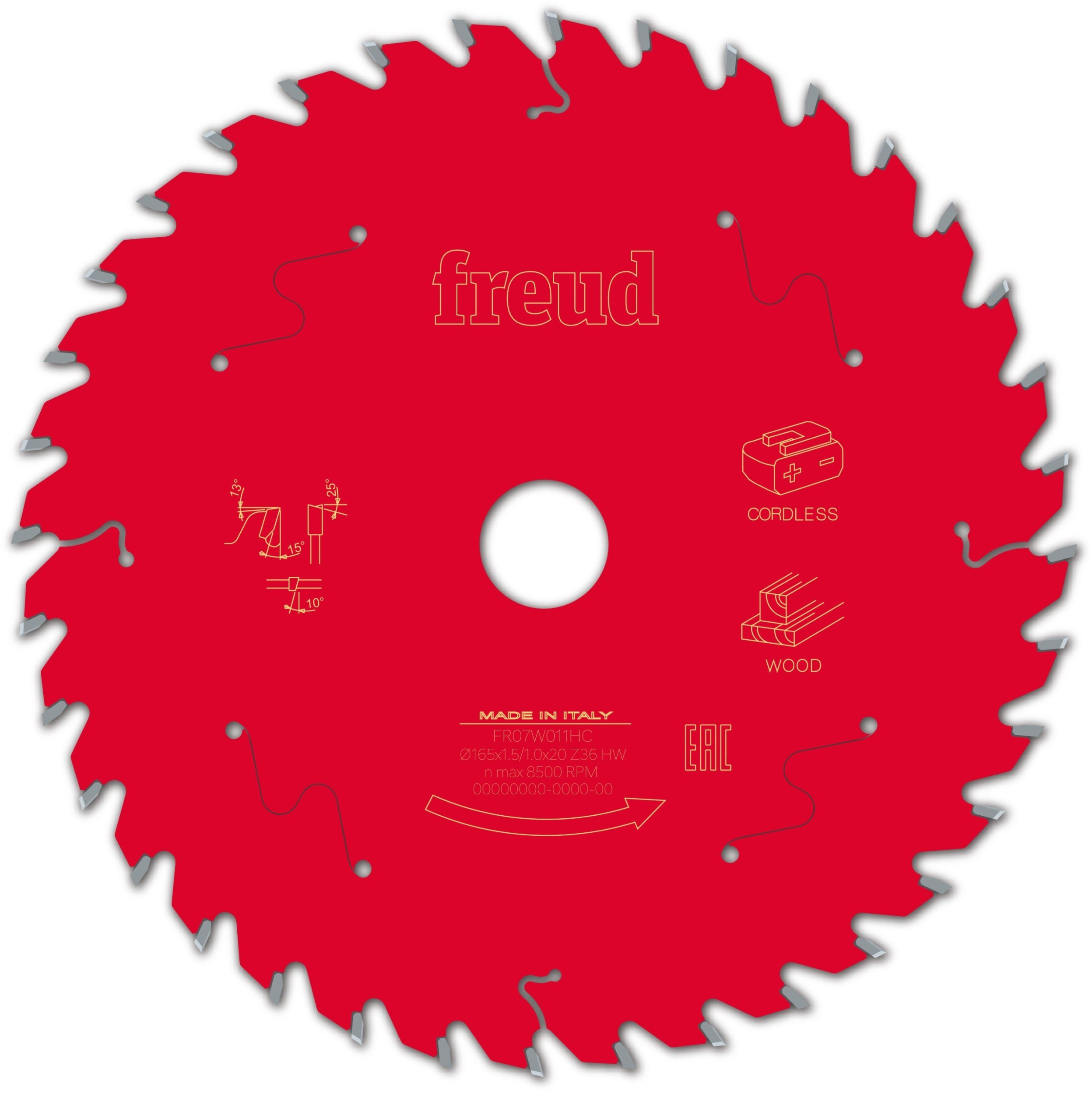 Tarcza Pil. FR07W011HC 165X1,5X20-36