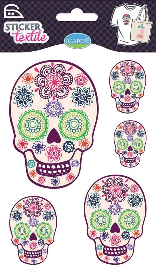 Aladine Naprasowywanka Białe Czaszki