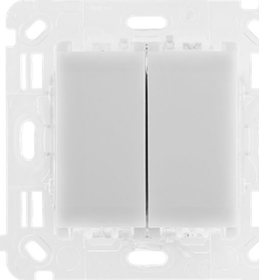 Kontakt-Simon Simon 54 Touch mechanizm Łącznik/Przycisk podwójny uniwersalny, 230V 2x6A ST2M