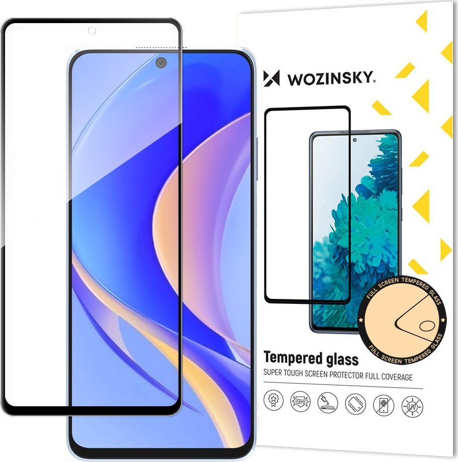 Wozinsky Wozinsky Full Glue szkło hartowane Huawei nova Y90 na cały ekran z ramką czarny (case friendly)
