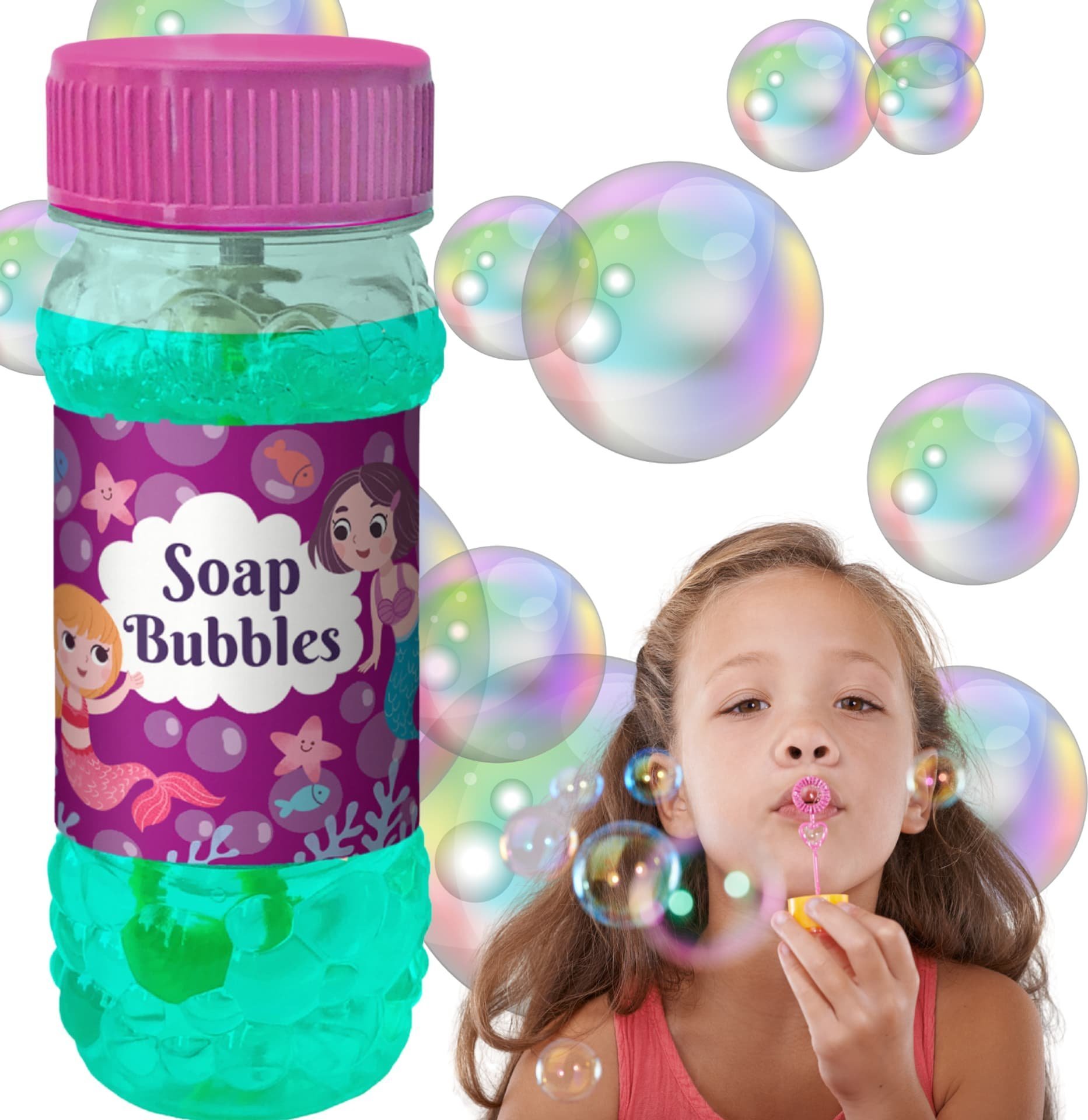 Dodo Bańki Mydlane Syrenki Motyw Magiczny Płyn Zestaw Tworzenie Baniek 145 ml