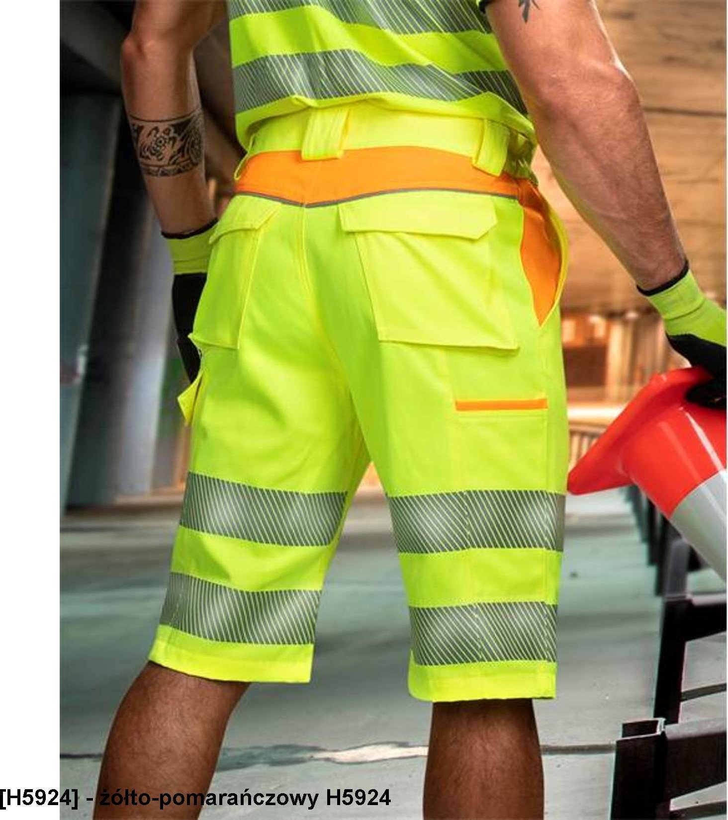 Ardon ARDON SIGNAL - szorty - żółto-pomarańczowy H5924 52