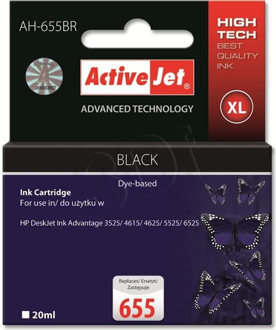 Tusz Activejet tusz AH-655BR / CZ109AE nr 655 (black)