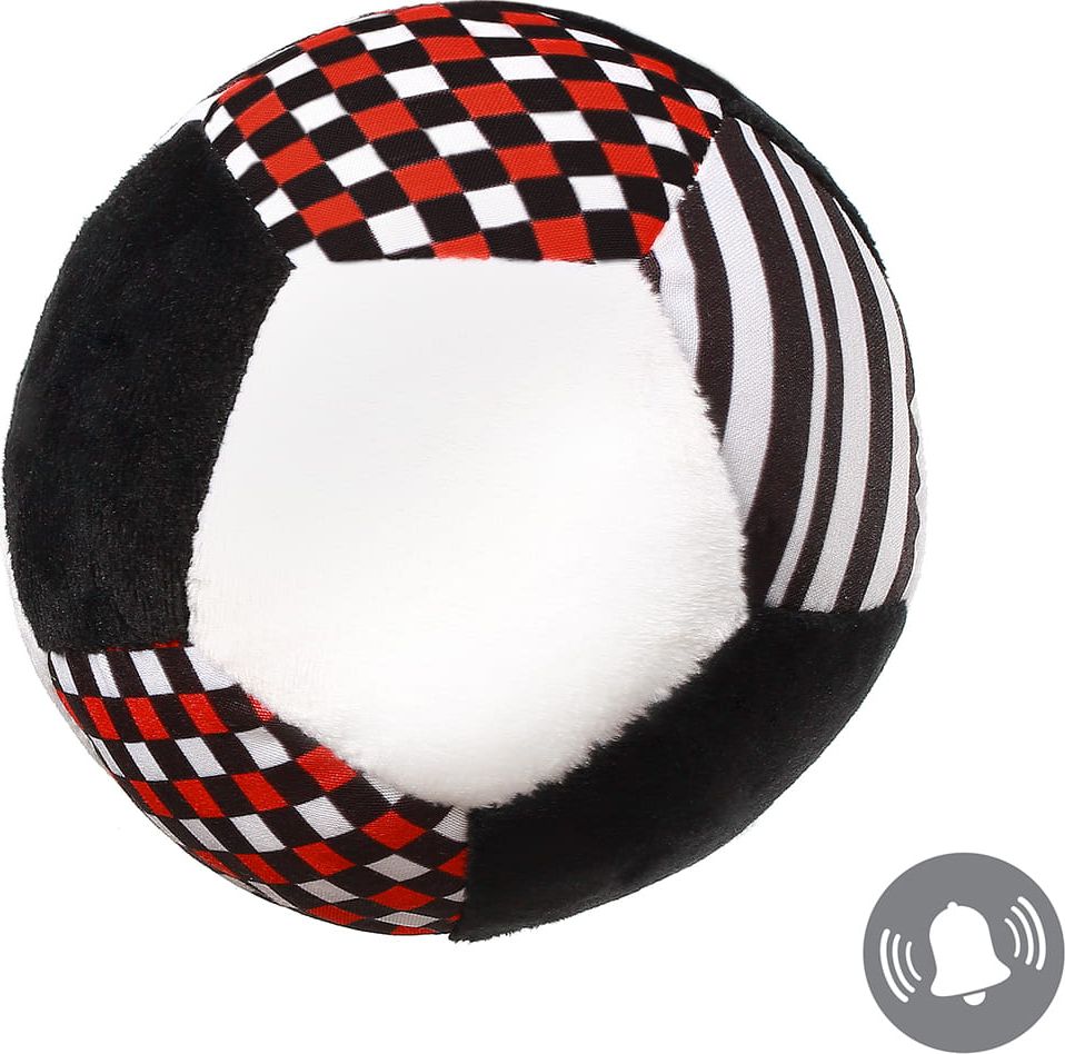 BabyOno Piłeczka Contrast C-More Collection 638 dla niemowląt miękka