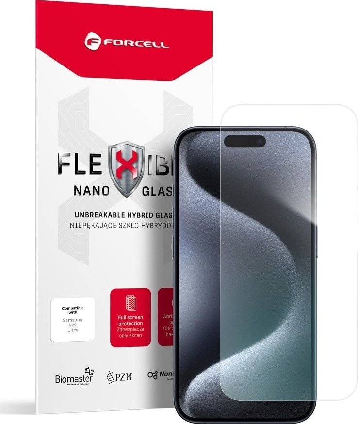 ForCell Forcell Flexible Nano Glass - szkło hybrydowe do iPhone 15 Pro