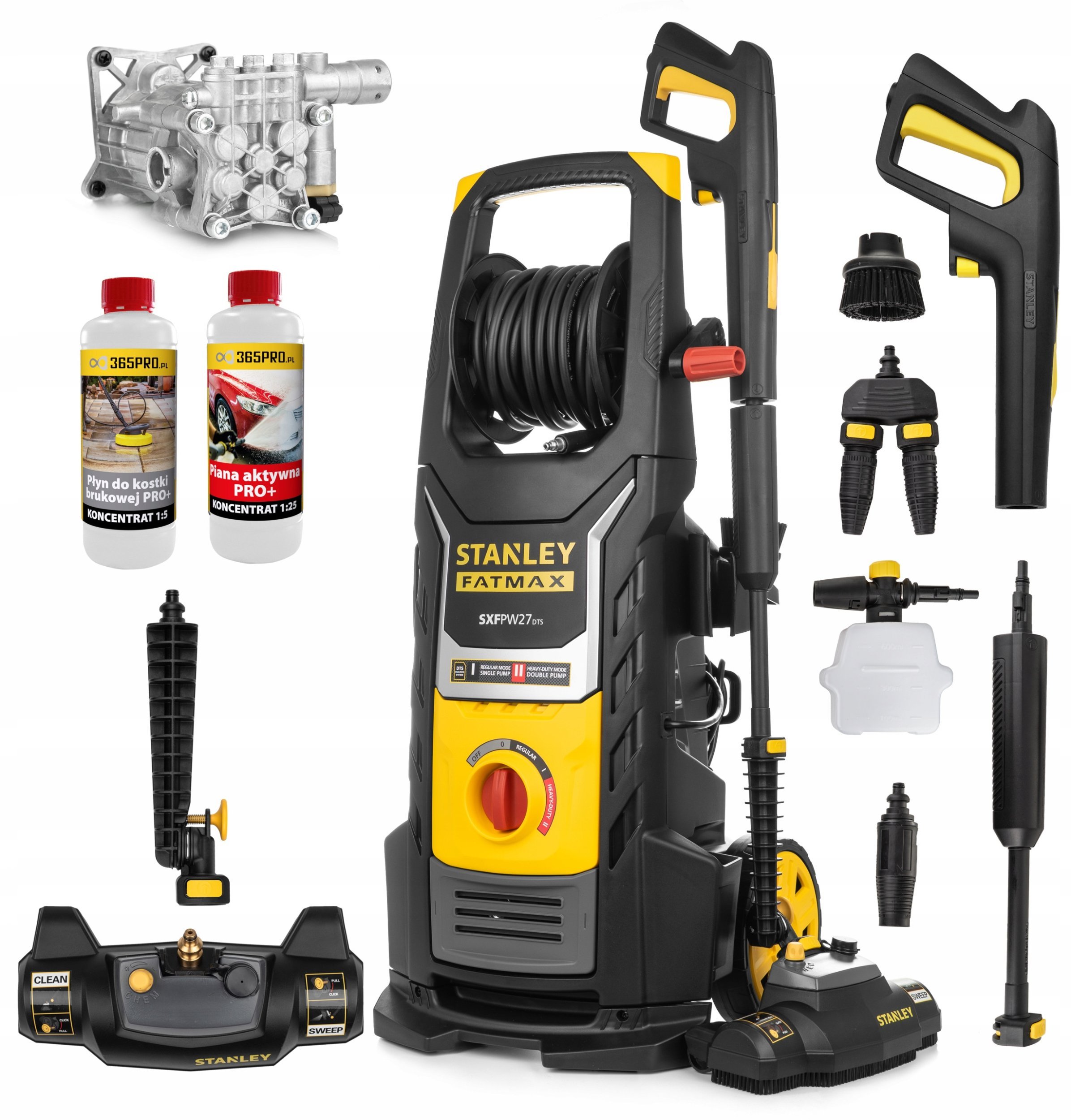 myjka ciśnieniowa 2700w 160bar 850l/h twin aquasweeper