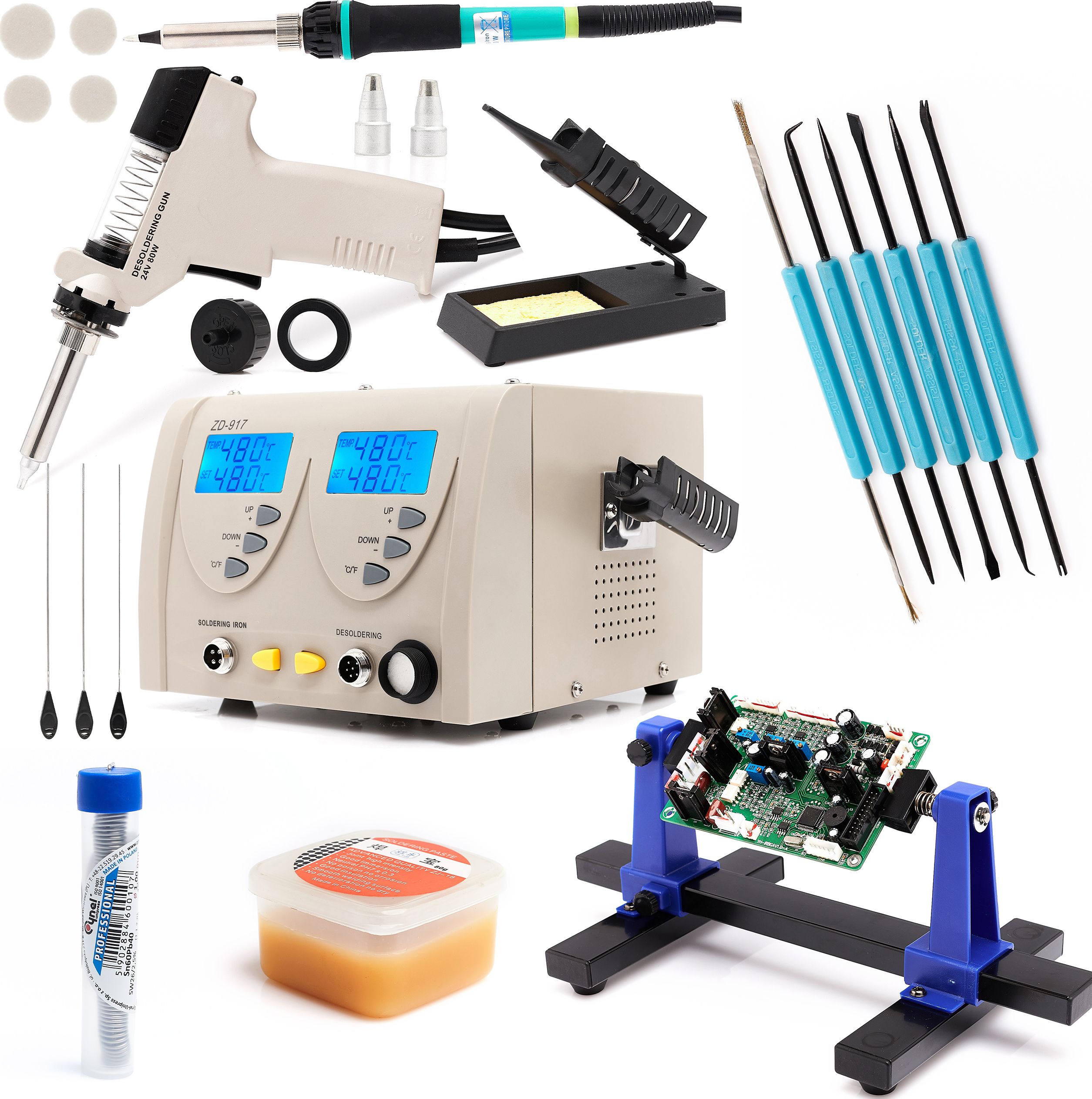 Techrebal STACJA ROZLUTOWNICZA ZD-917 UCHWYT NARZĘDZIA CYNA