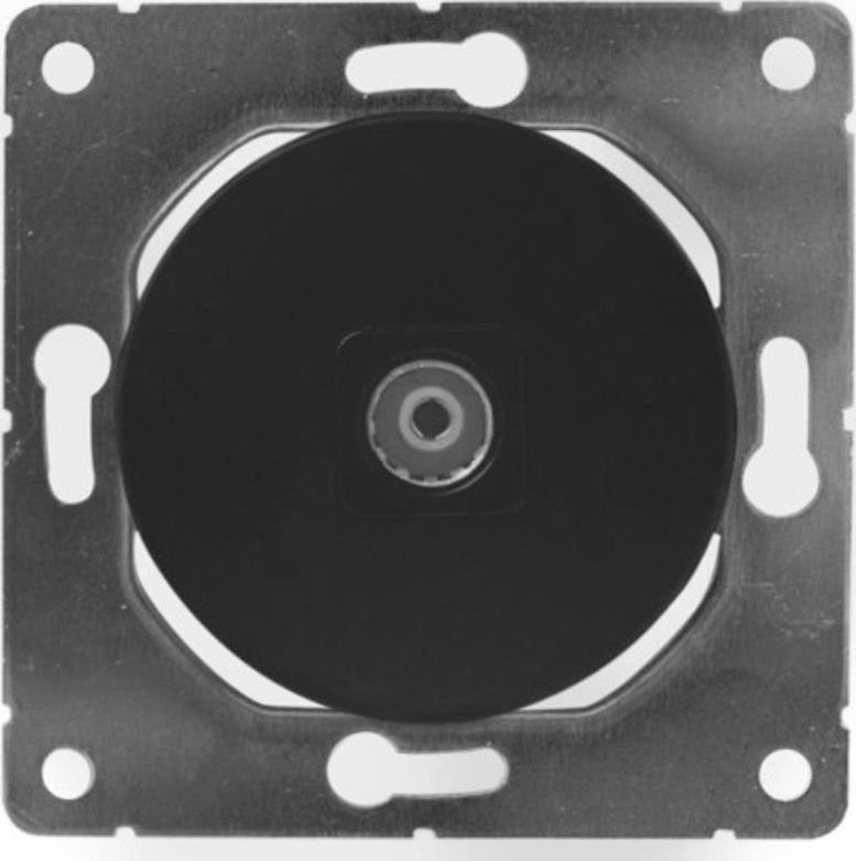 Electromalt ELECTROMALT OVAL GNIAZDO TELEWIZYJNE TV CZARNE