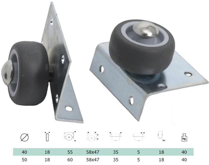 FURNITURE CASTER 31/NG. 40