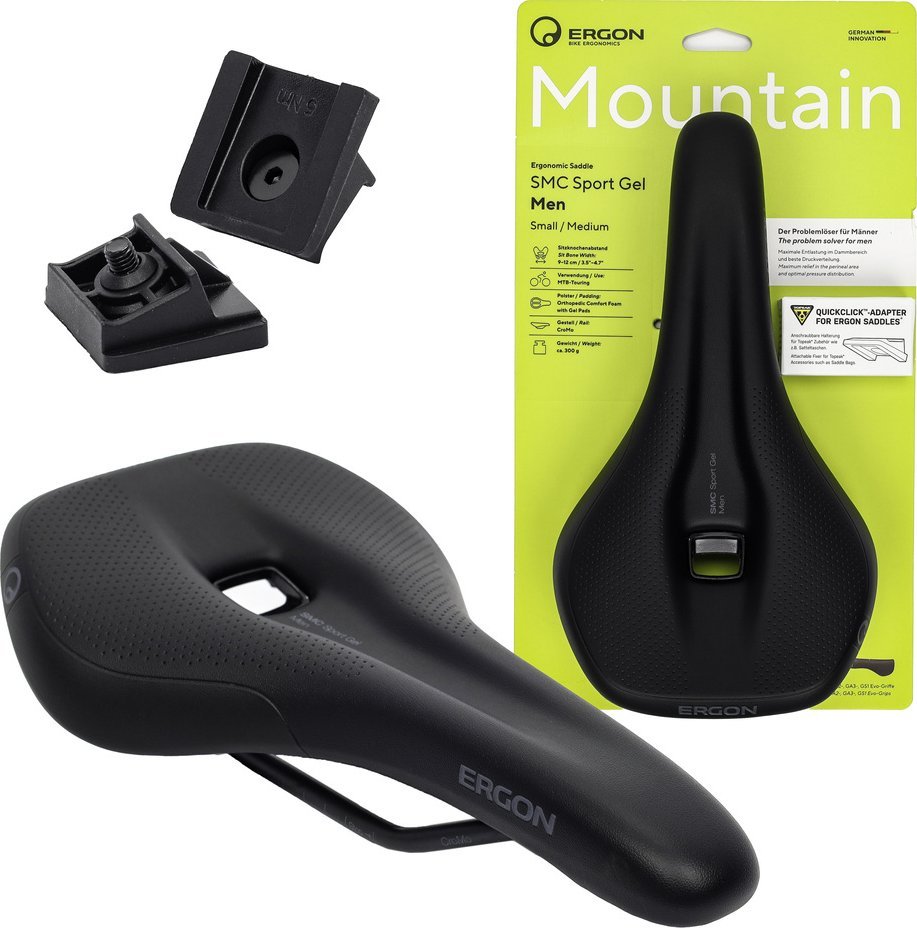 Siodełko Ergon SMC Sport Gel Men, S/M, MTB, Trail, AM