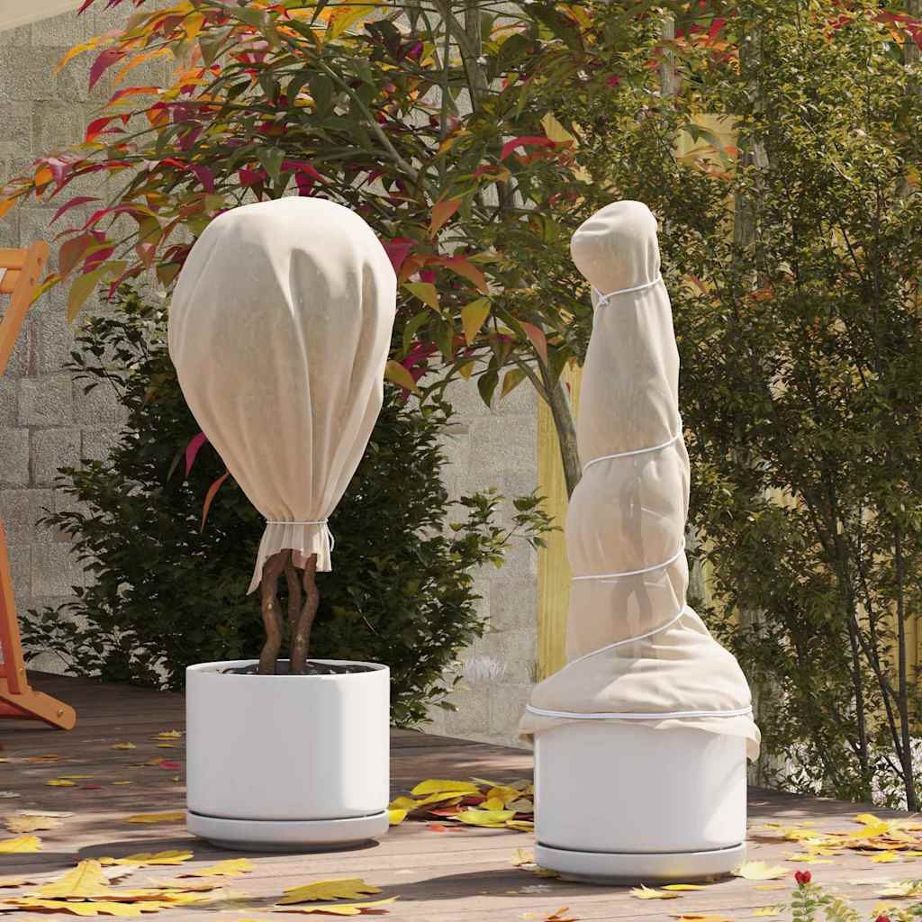 vidaXL Fleece Ochronny dla Roślin Przed Mrozem Beżowy 100 x 1,6 m