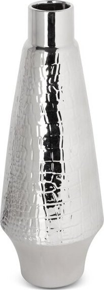 Eurofirany WAZON DEKORACYJNY ERNA (FI) 14X39 CM SREBRNY