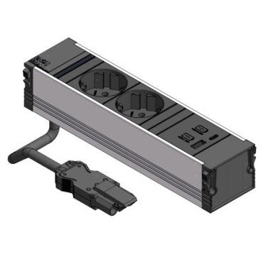 BACHMANN CONI 2x styk uziemiający 3x ABD, czarny