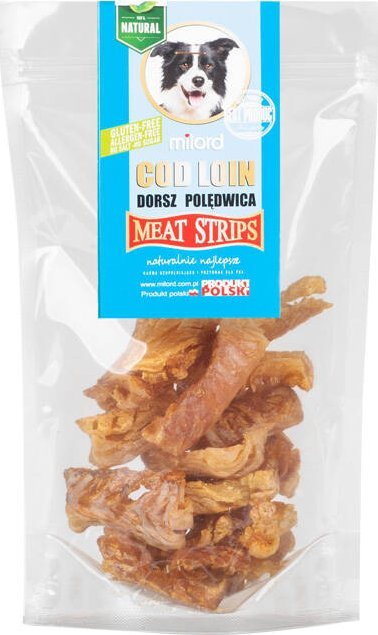Milord Polędwica z dorsza naturalny przysmak dla psa 80 g