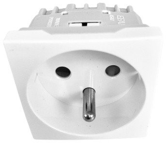 Efapel Quadro45 gniazdo pojedyncze z uziemieniem 45479 SBR