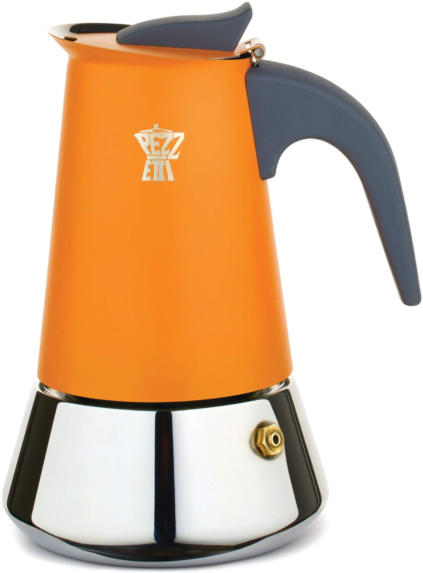 Kawiarka emaliowana 2 filiżanki Pezzetti SOLIDEXPRESS - kolor Pomarańczowy
