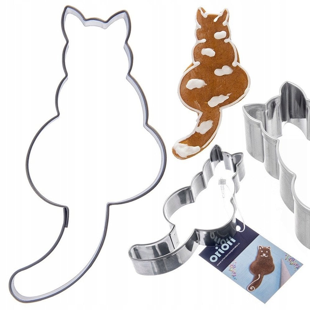 Wykrawacz do ciastek stalowy kot 8,5 cm