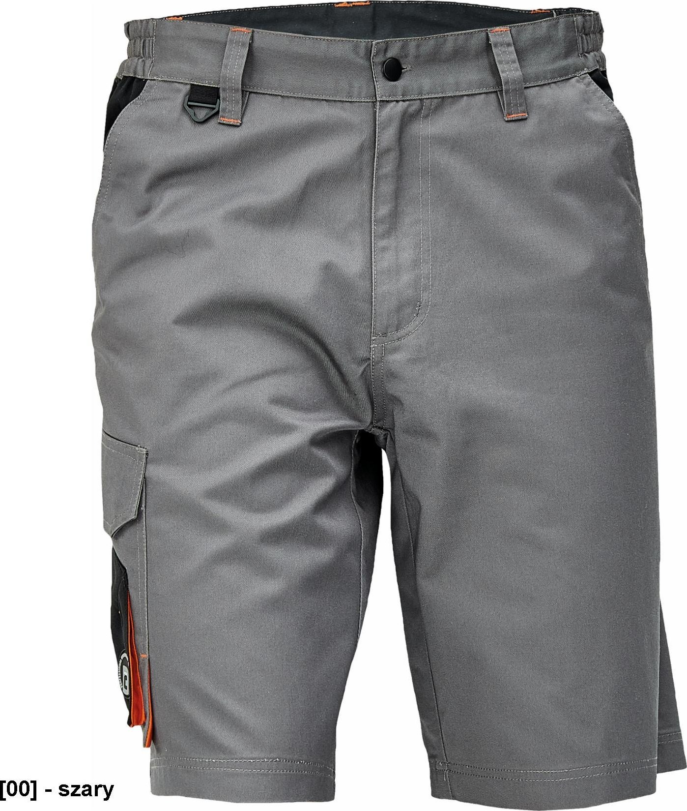 CERVA CREMORNE szorty - męskie szorty robocze, wytrzymała tkanina bawełnianiana, 60% bawełna, 40% poliester. 230 g/m2 - szary 60