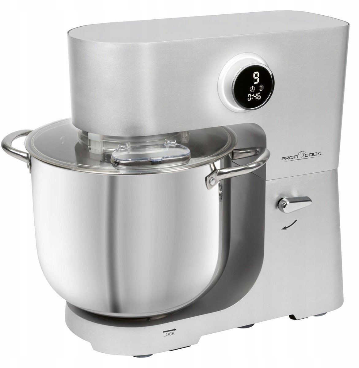 ProfiCook Robot kuchenny z miską XXL 12 L 2500W do 8,5 kg ciasta PCKM1254