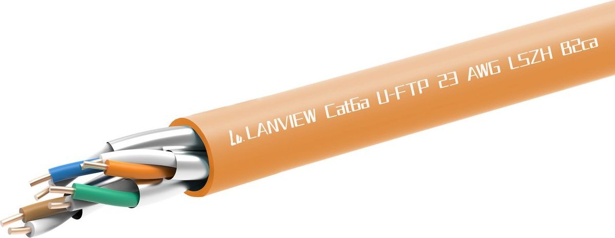 Lanview LVN122153 kabel sieciowy Pomarańczowy 305 m Cat6a