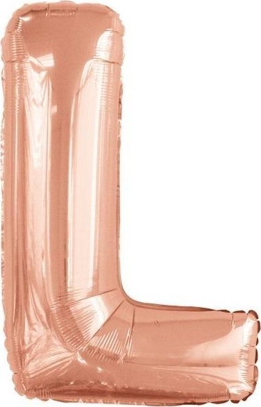 Balon foliowy litera L różowe złoto 56x86cm