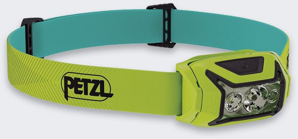 Latarka czołowa Petzl Żółta latarka czołowa LED