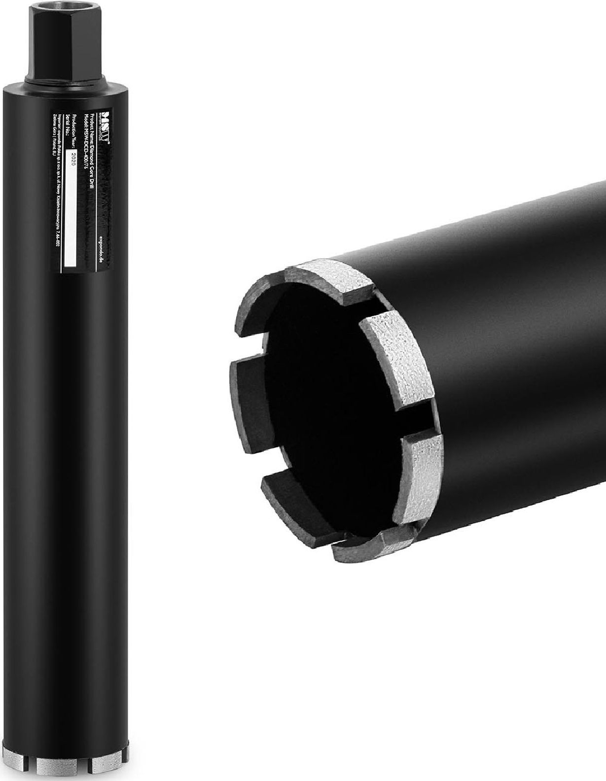 MSW Wiertło diamentowe koronowe do betonu kamienia G1 dł. 400 mm śr. 76 mm Wiertło diamentowe koronowe do betonu kamienia G1 dł. 400 mm śr. 76 mm