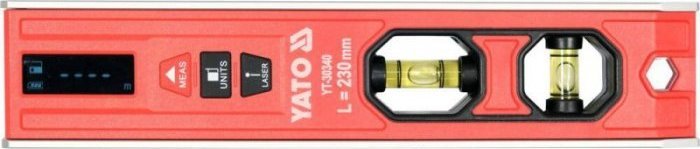 Yato POZIOMNICA TORPEDO Z DALMIERZEM LASEROWYM 230MM (1 SZT)