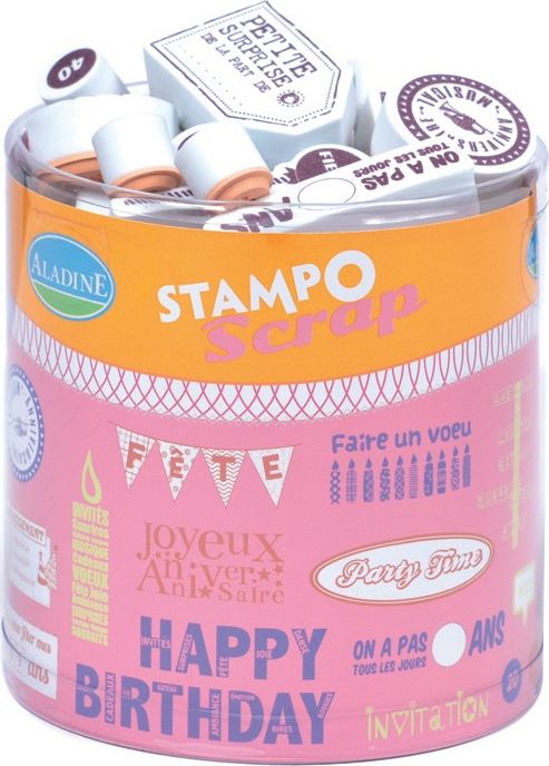 Aladine Stempelki do Scrapa Urodzinowe