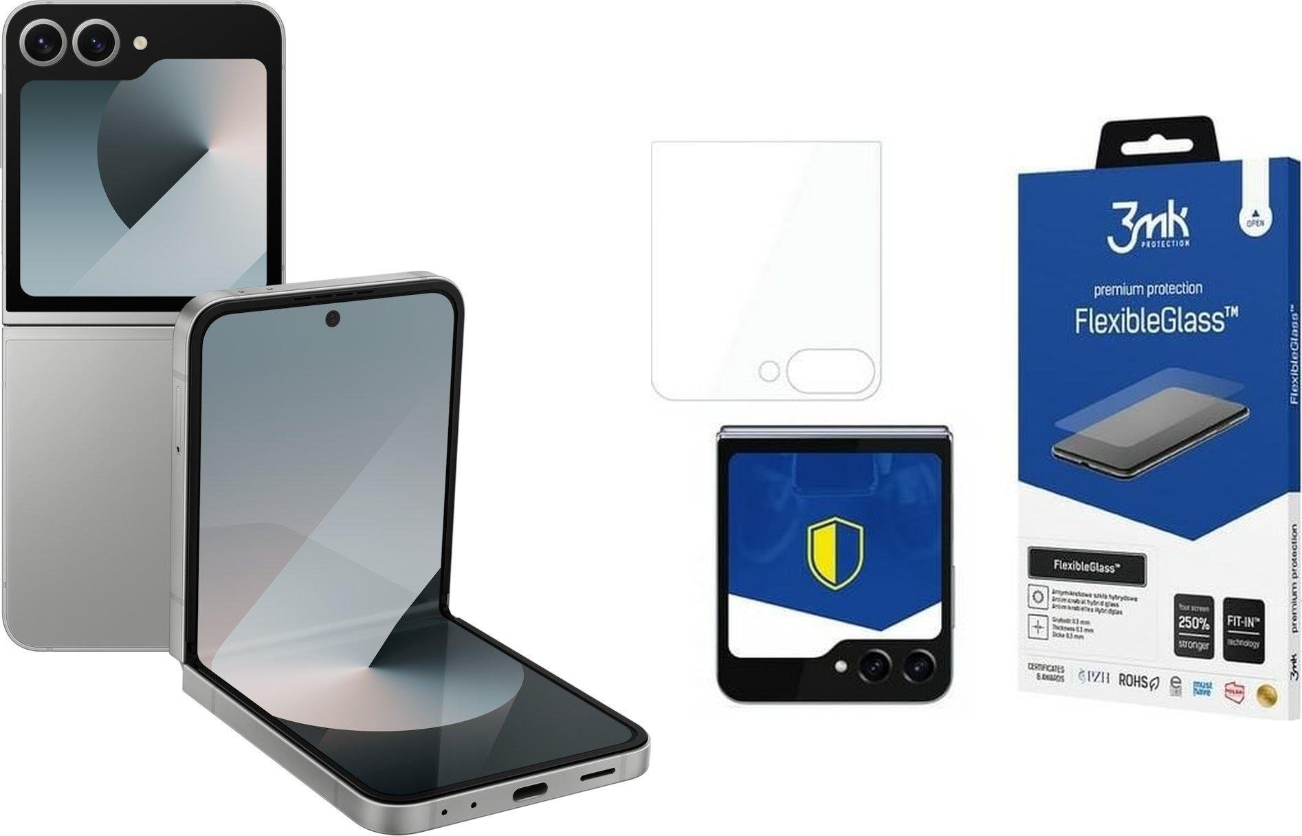 Smartfon Samsung Galaxy Z Flip 6 5G 12/256GB Szary (SM-F741BZSGEUB) + FlexibleGlass